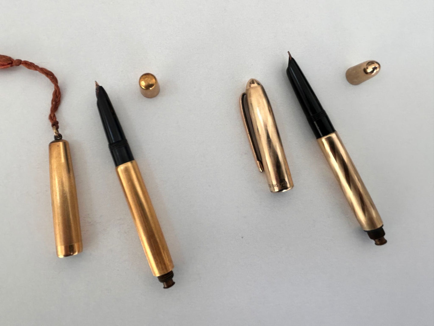 Penne Stilografiche Snomar e Jersey laminate in oro