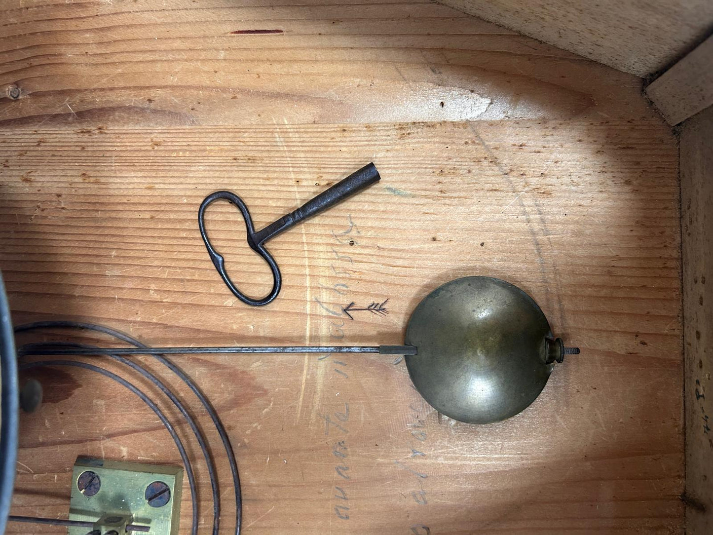 Orologio con pittura su rame. Francia XIX sec.