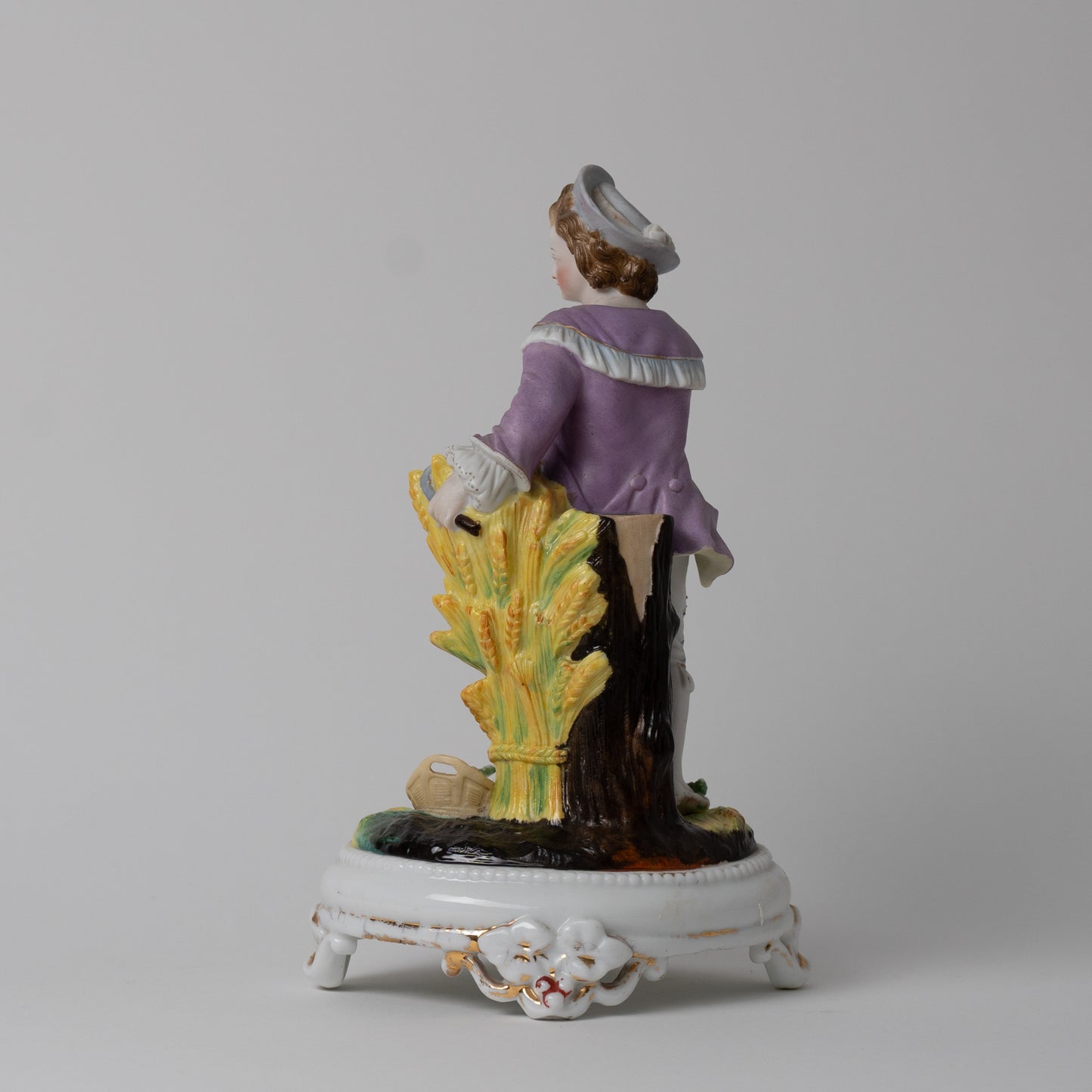 Coppia di sculture in porcellana biscuit XIX° secolo