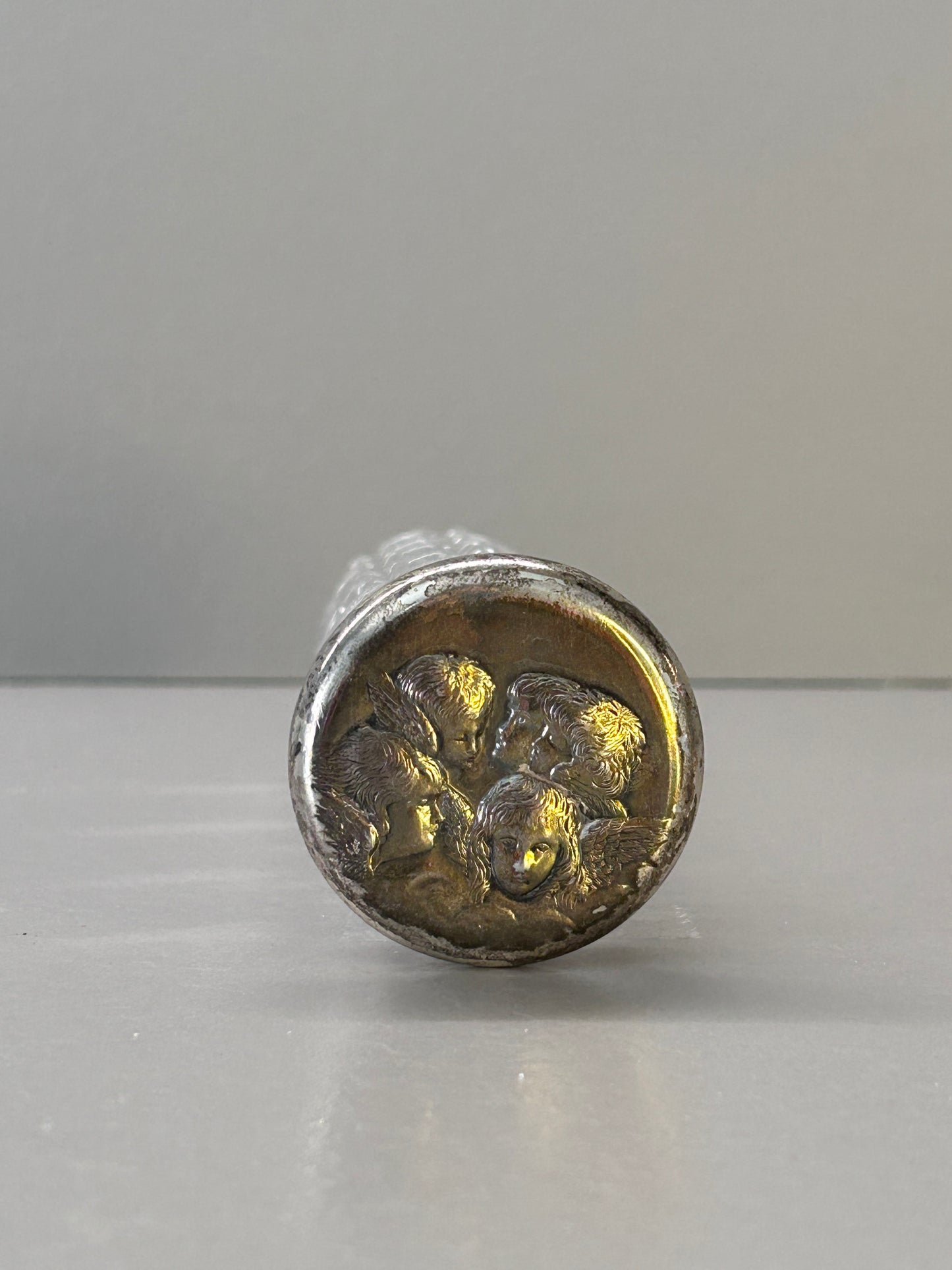 Flacone in cristallo e argento sterling 925. Mappin & Webb. Londra 1902