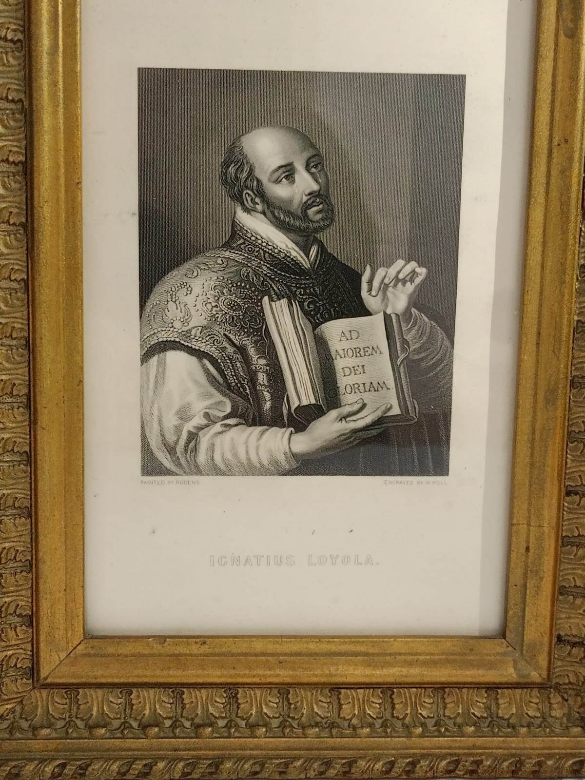 Incisione Sant'Ignazio di Loyola