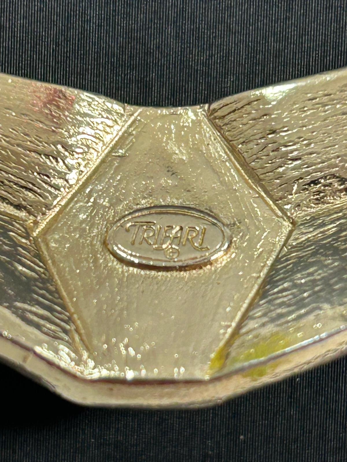 Collier tubogas firmato Trifari. Bijoux Vintage 1980