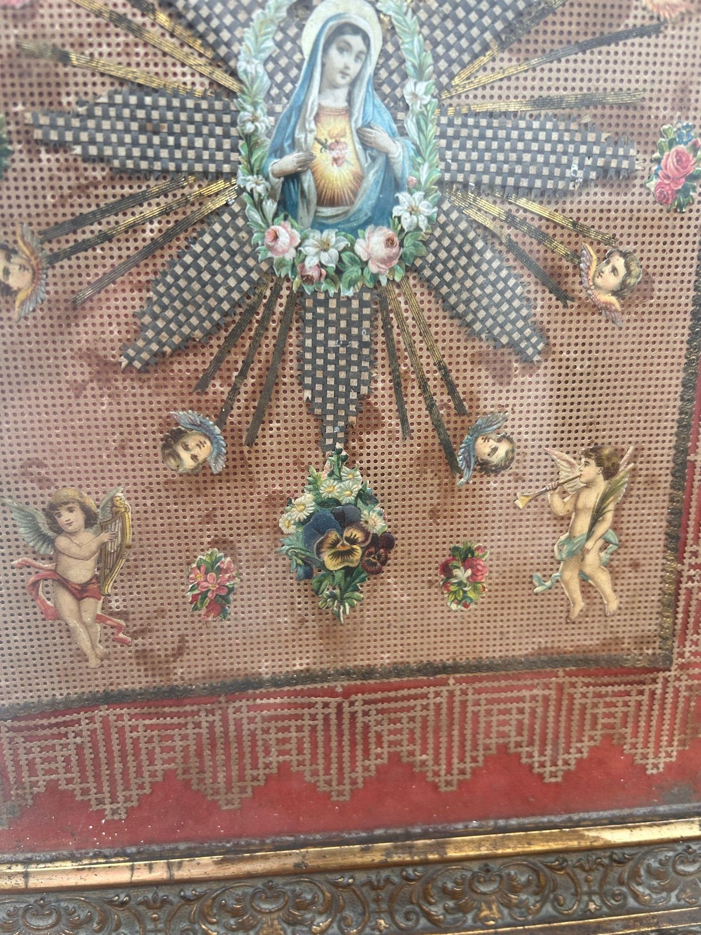 Composizione monastica Vergine Maria. Epoca XIX°/XX° sec.